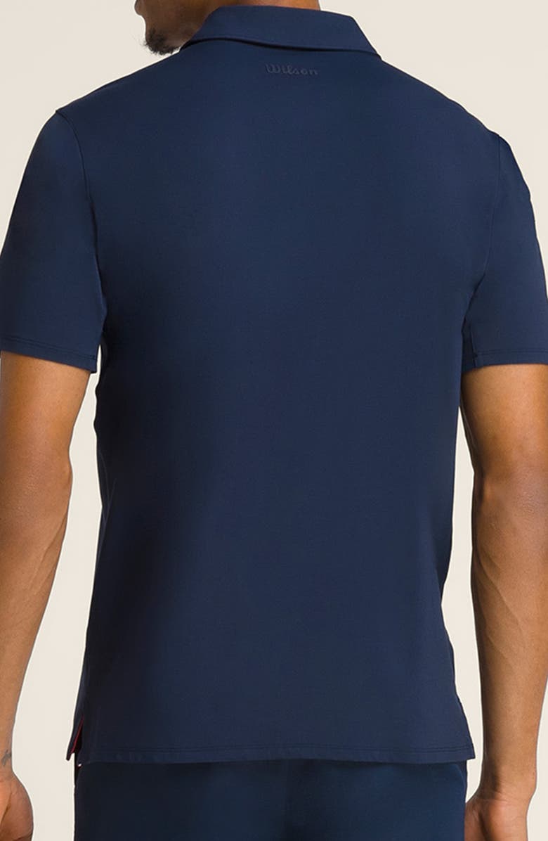WILSON League Tennis Polo, Alternate, color, Classic Navy