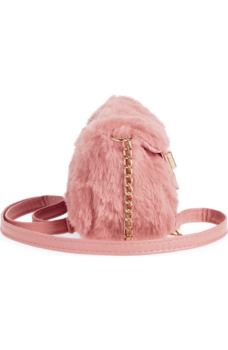 Capelli New York Kids' Faux Fur Crossbody Bag, Alternate, color,