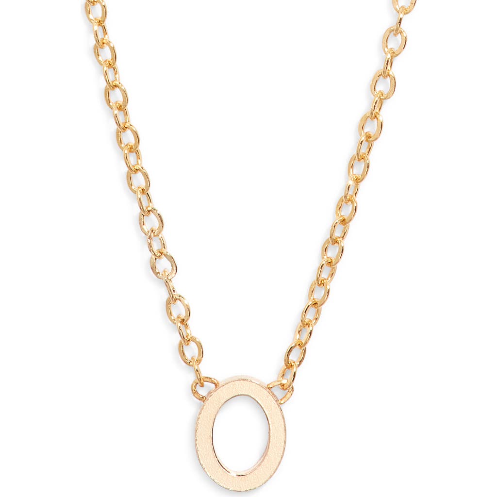 Set & Stones Cheyenne Initial Pendant Necklace In Gold