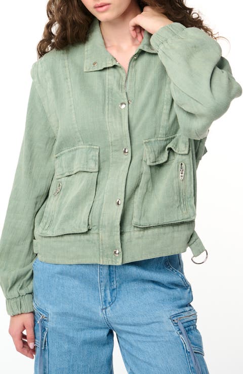 Linen & Cotton Utility Jacket
