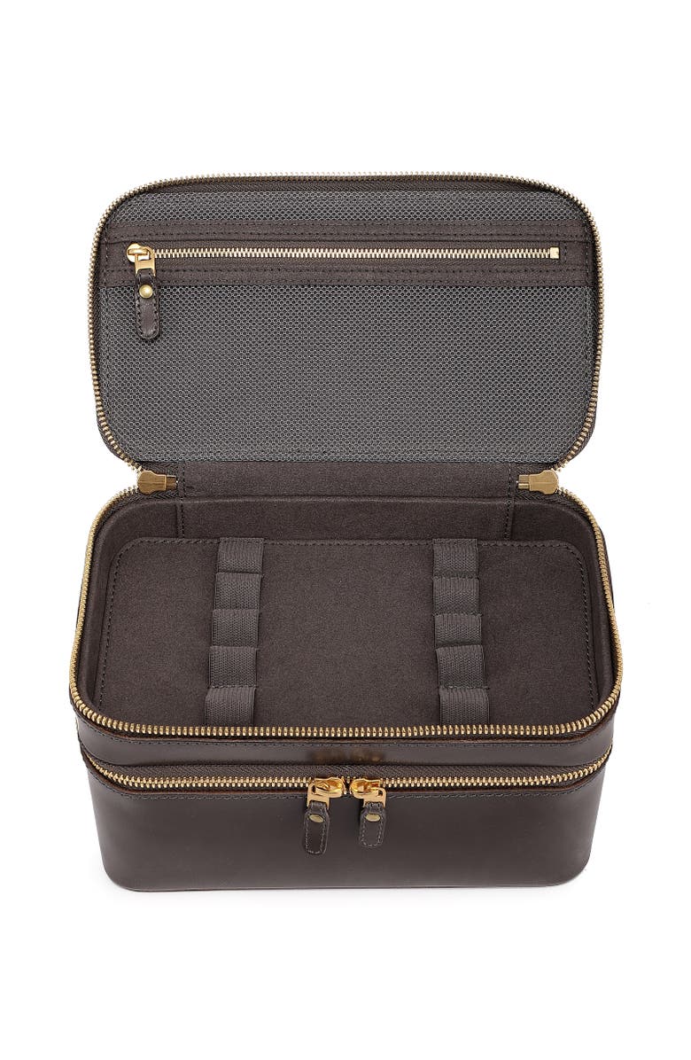 OLD TREND Ixia Genuine Leather Vanity Mini Trunk, Alternate, color, Slate