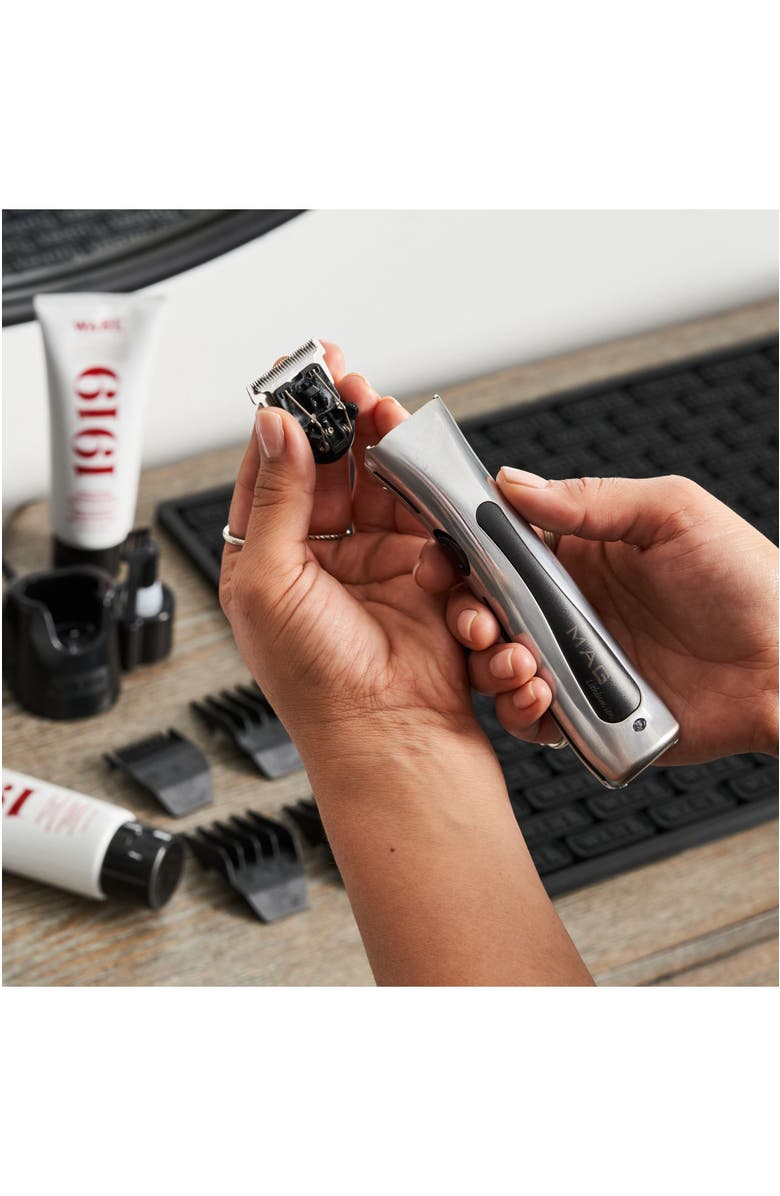 Wahl Professional Sterling Mag Trimmer - Barber-Quality Electric Cordless Hair Trimmer with Rotary Motor and Lithium-Ion Battery, Alternate, color, Metallic Silver