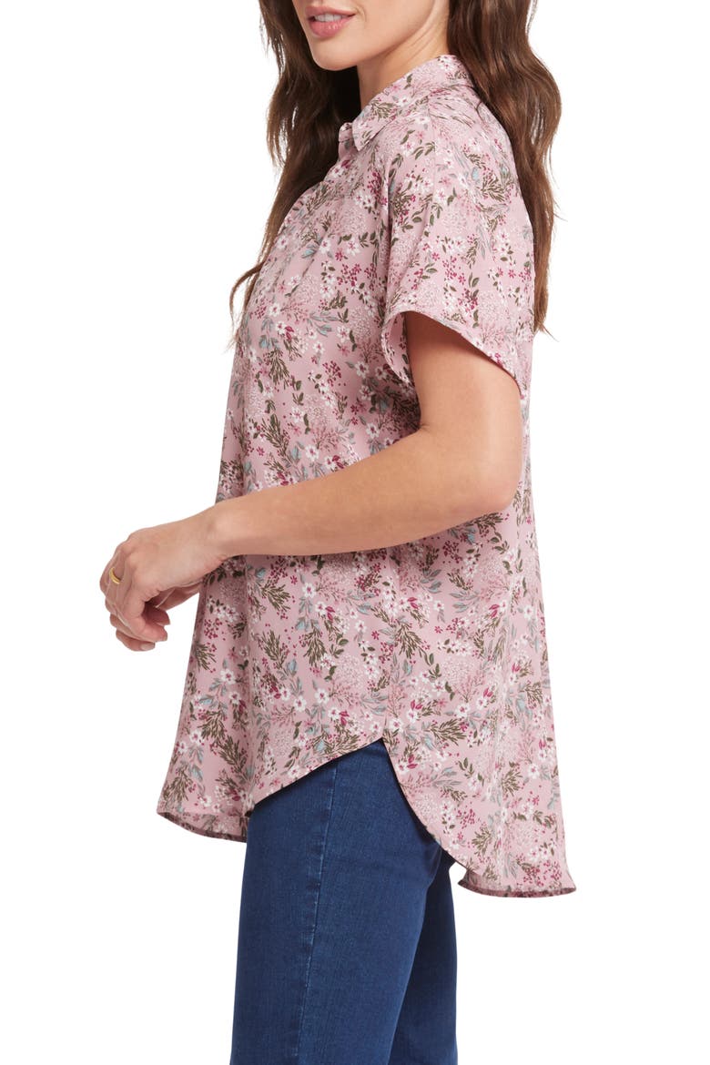 Becky Split Neck Woven Top, Alternate, color, BERRY FIELDS