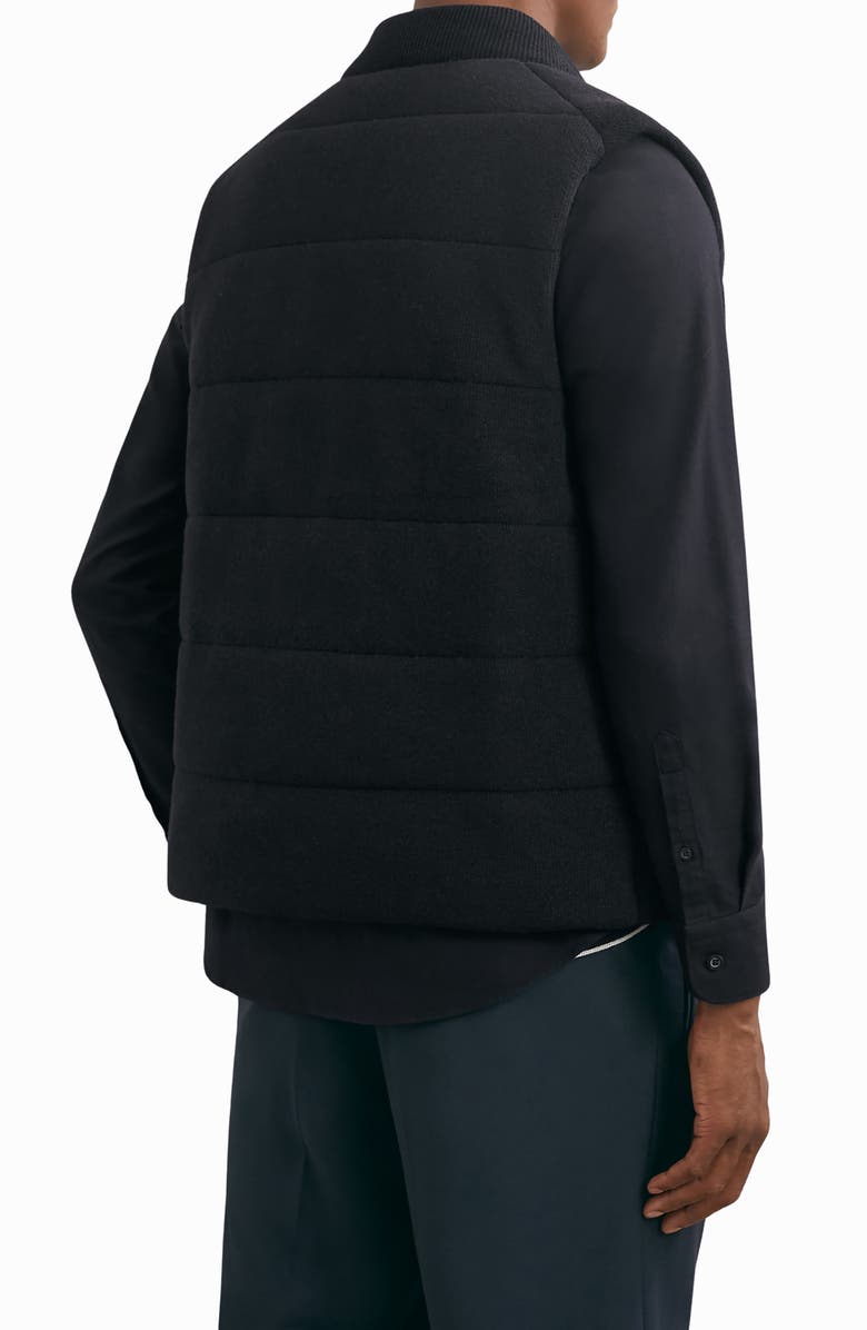 Reiss Quilted Vest, Alternate, color, Navy