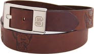 EAGLES WINGS North Carolina State Wolfpack Brandish Leather Belt - Brown