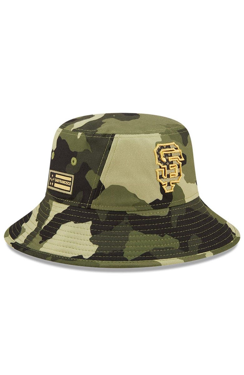 New Era Men's New Era Camo San Francisco Giants 2022 Armed Forces Day Bucket Hat, Main, color, Camo
