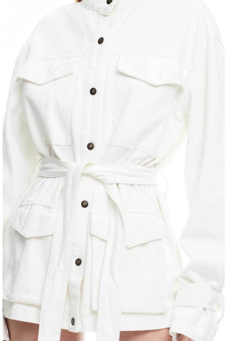 Sweetness Cotton Twill Jacket, Alternate, color, PORCELAIN