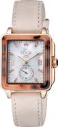 GV2 Bari Tortoise Swiss Quartz Diamond Leather Strap Watch, 30mm x 34mm - 0.0044ct.