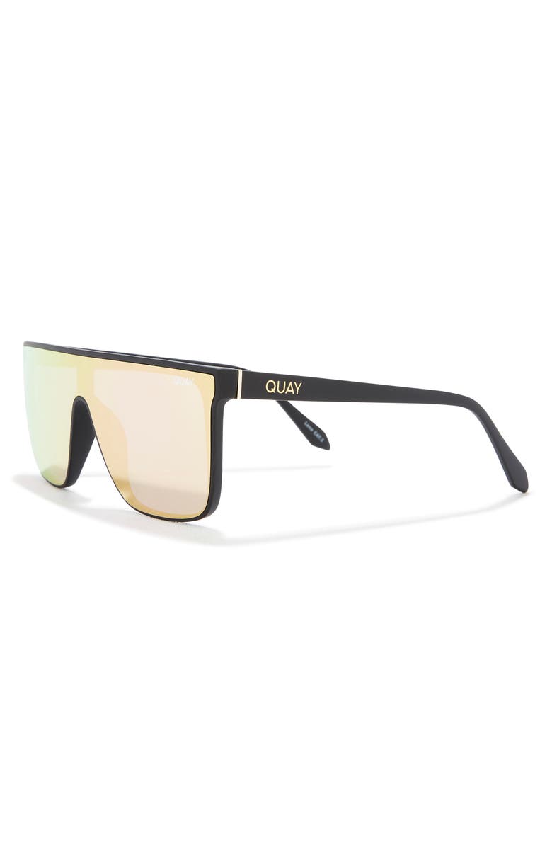 QUAY Nightfall 138mm Shield Sunglasses, Alternate, color, 