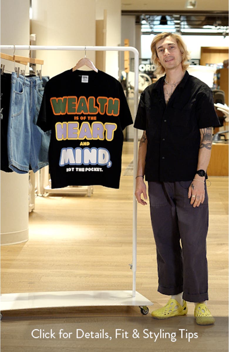 Wealth, Heart & Mind Crop Graphic T-Shirt, sales video thumbnail