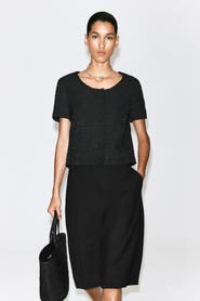 COS Textured Short-Sleeved Top