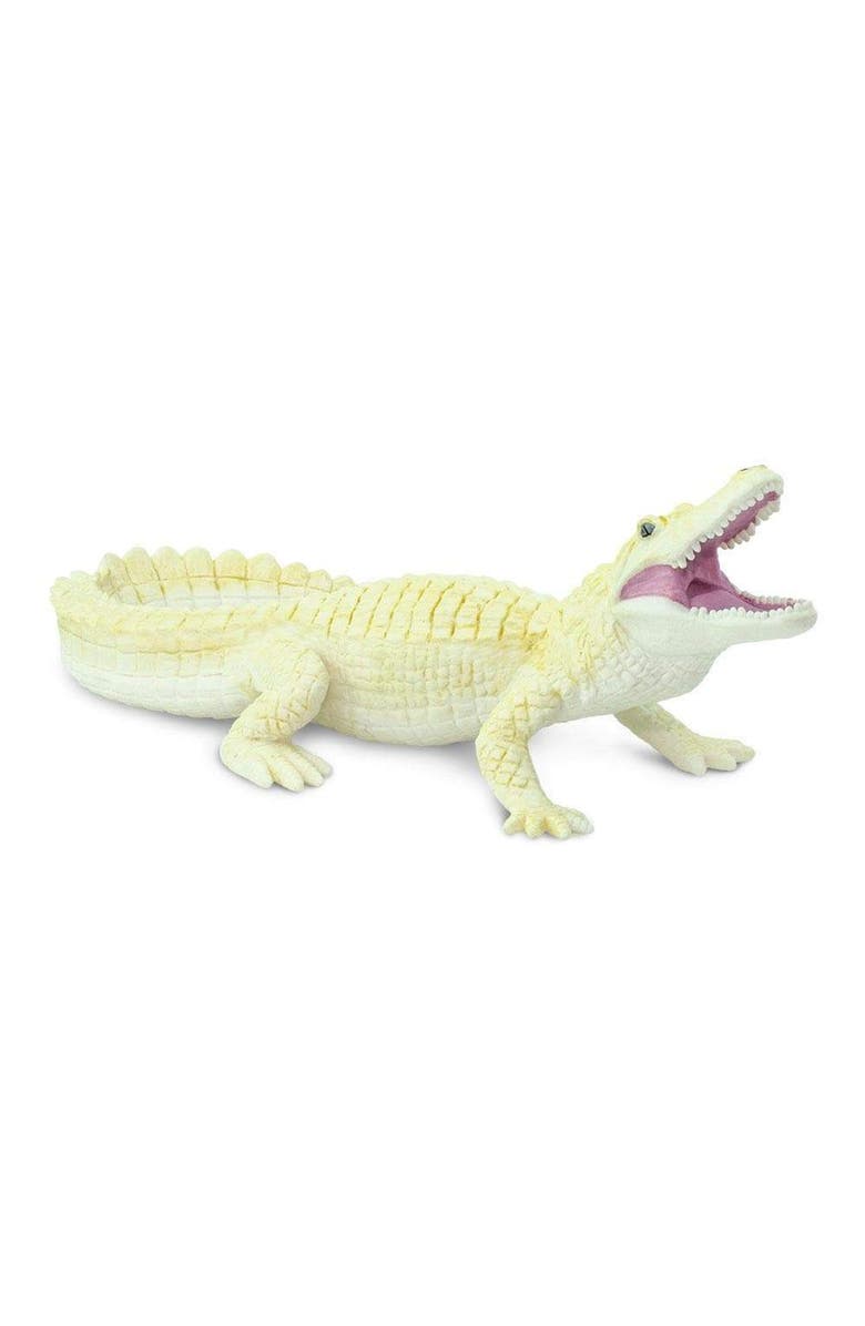 Safari Ltd. White Alligator Kids Toy Figure, Alternate, color, NO COLOR