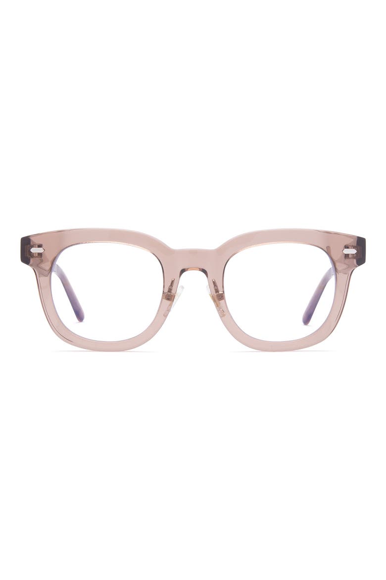47mm Round Blue Light Blocking Glasses, Main, color, CAFE OLE