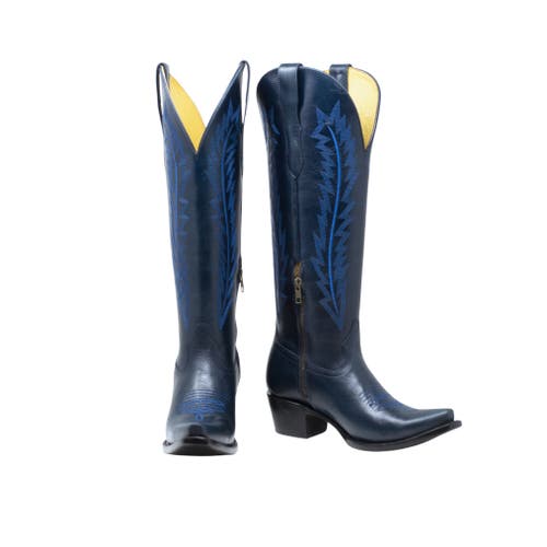 Nortalie The Oasis Western Cowboy Boot In Blue