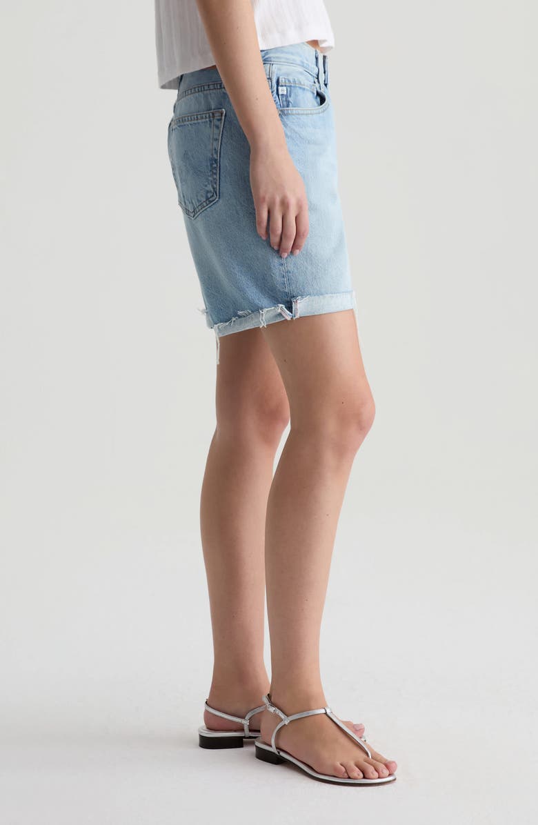 AG Ex-Boyfriend Mid Thigh Denim Cutoff Shorts, Alternate, color, Soft Focus