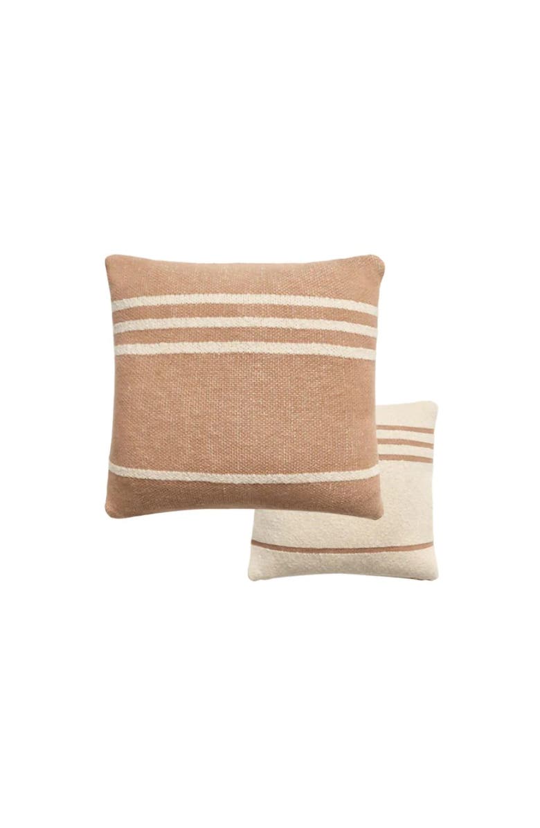 Lorena Canals Knitted Cushion Duetto, Main, color, Powder, Natural