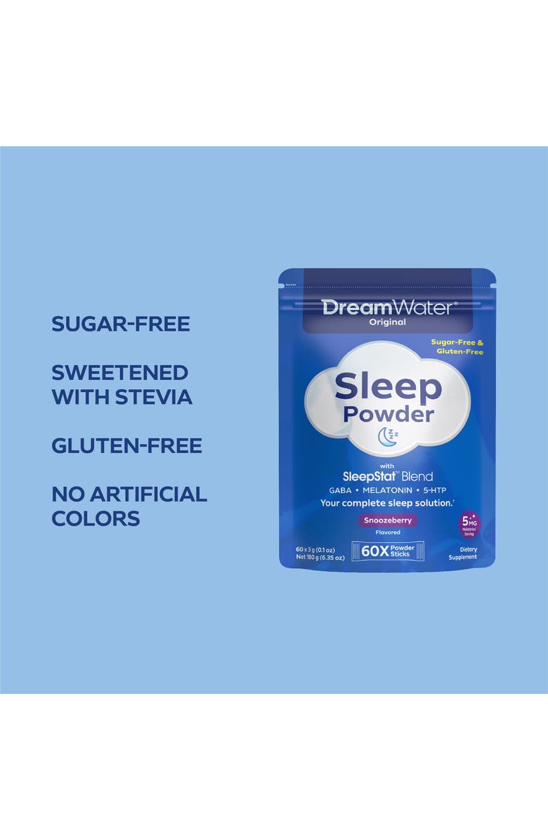 Dream Water Sleep Powder 60 Count Snoozeberry, Alternate, color, Multicolored