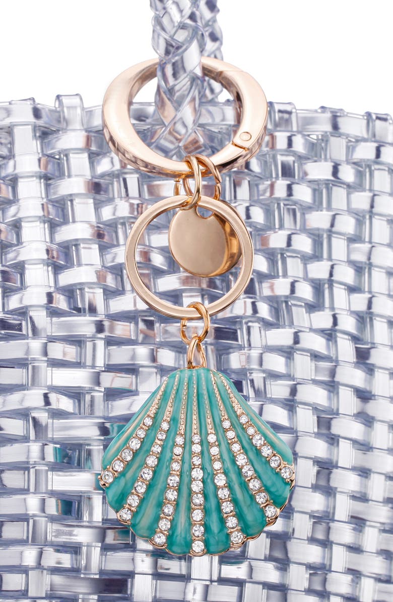 Nina Seashell Bag Charm, Alternate, color, Icy Blue