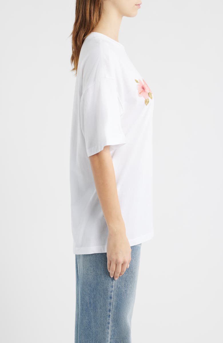 GOLDEN HOUR Tropical Cotton Graphic T-Shirt, Alternate, color, Bright White