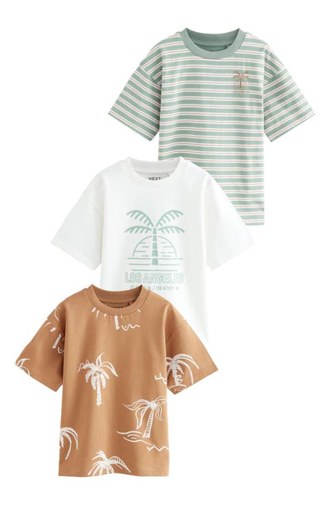 Kids' Assorted 3-Pack Cotton Graphic T-Shirts (Little Kid & Big Kid)