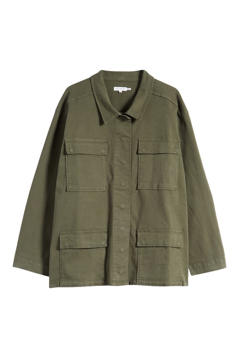 Stretch Cotton Utility Jacket, Main, color, FERN002