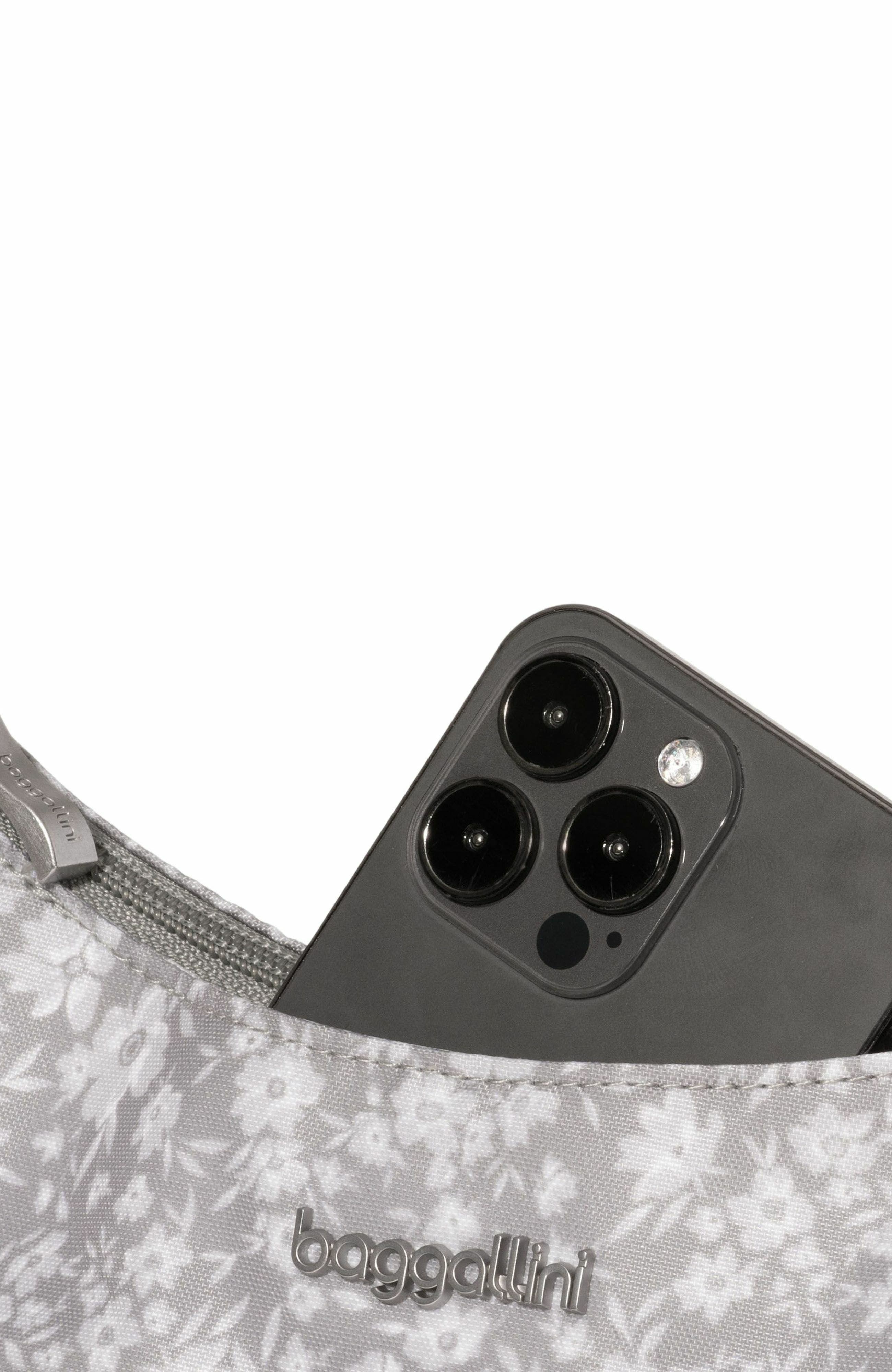 Modern Pocket Half Moon Shoulder Bag, Alternate, color, LIGHT GREY PETAL