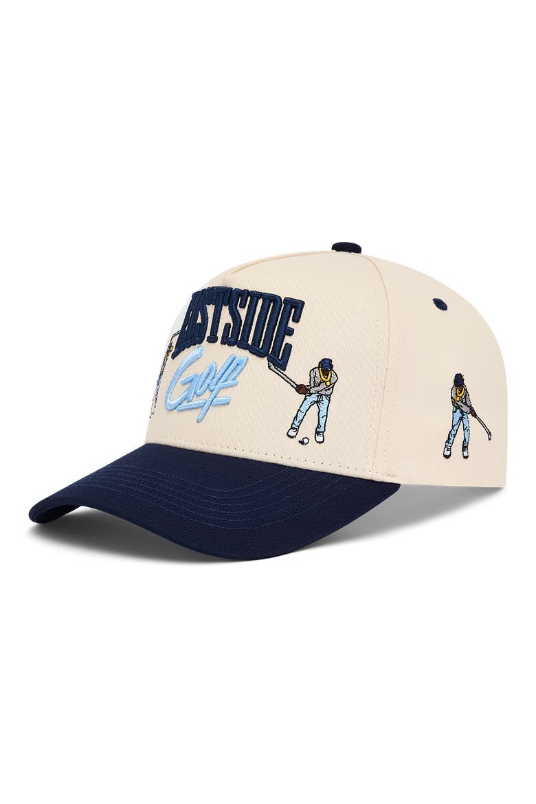 Sequence Embroidered Snapback Hat, Alternate, color, JETSTREAM/ NAVY