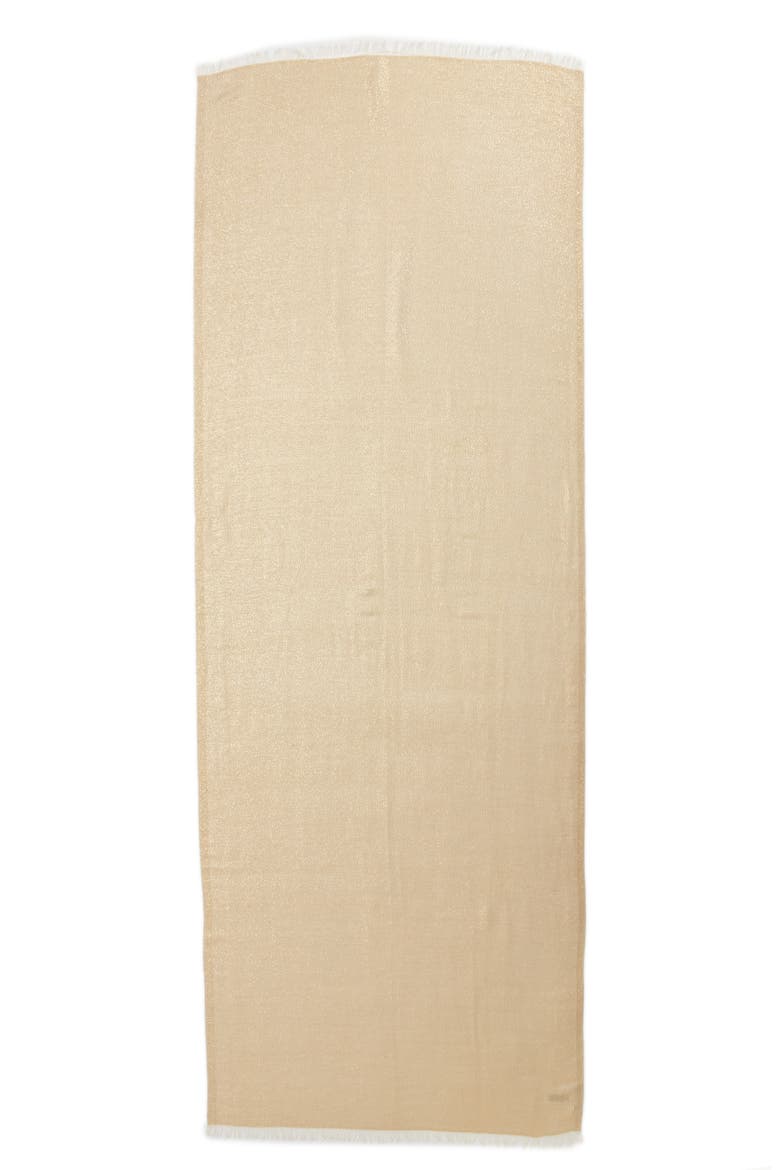 Metallic Lightweight Wrap, Alternate, color, GOLD