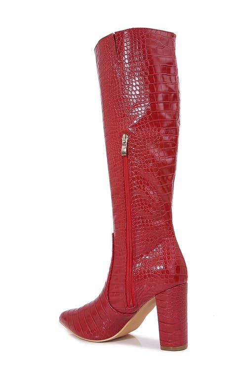 Berness Aster Pointed Toe Boot In Red