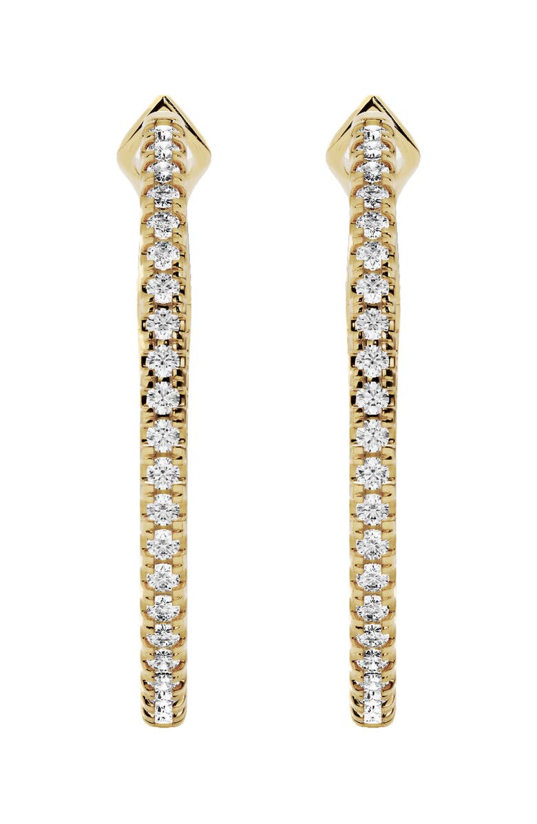 Jennifer Fisher 18K Gold Lab Created Diamond Hoop Earrings - 1.3 ctw, Alternate, color,