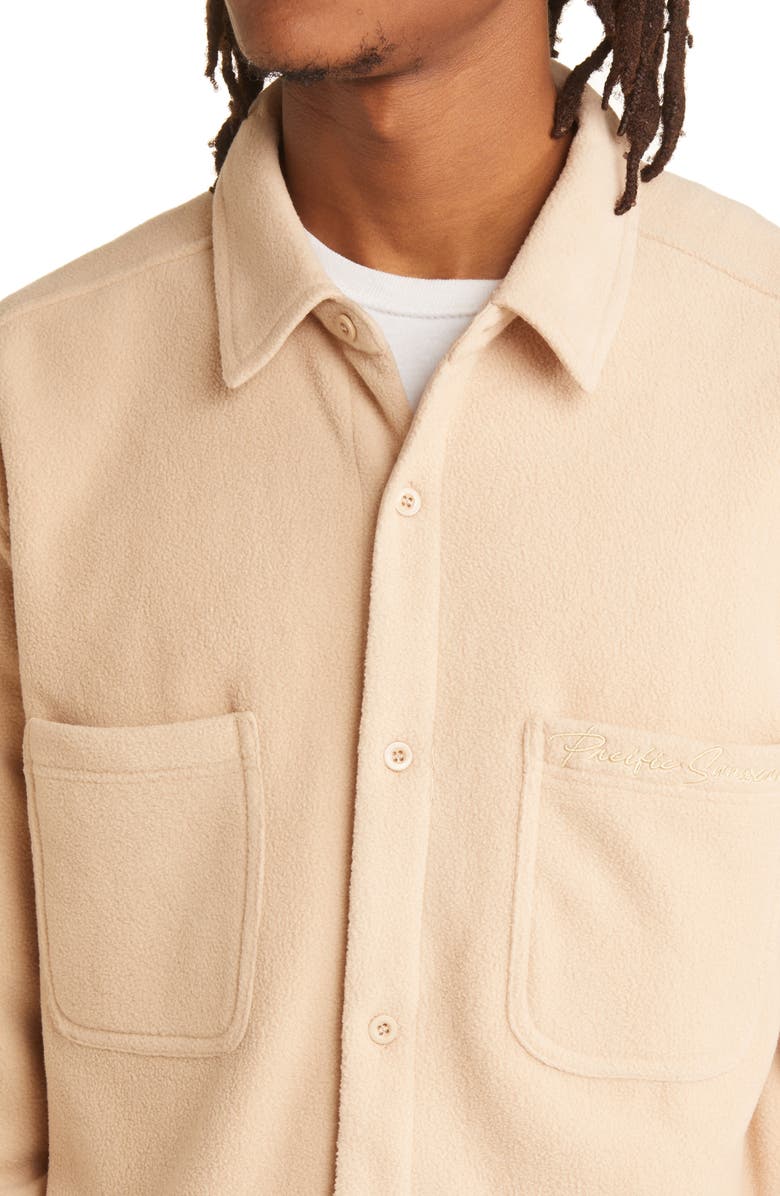 PacSun Pebble Polar Fleece Shirt Jacket, Alternate, color, 