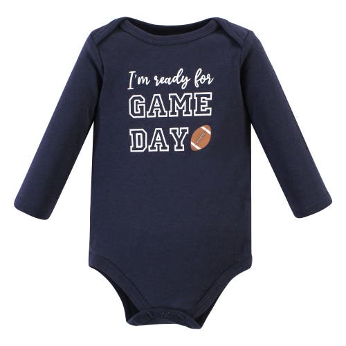 Hudson Baby Cotton Long-sleeve Bodysuits 3-pack In Multi