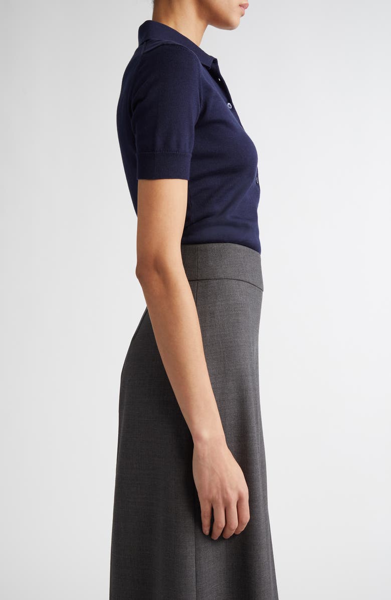 Carolina Herrera Silk & Cotton Polo, Alternate, color, 