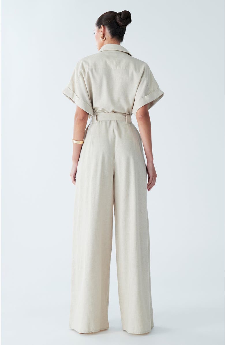 BWLDR Ara Linen Jumpsuit, Alternate, color, Oat