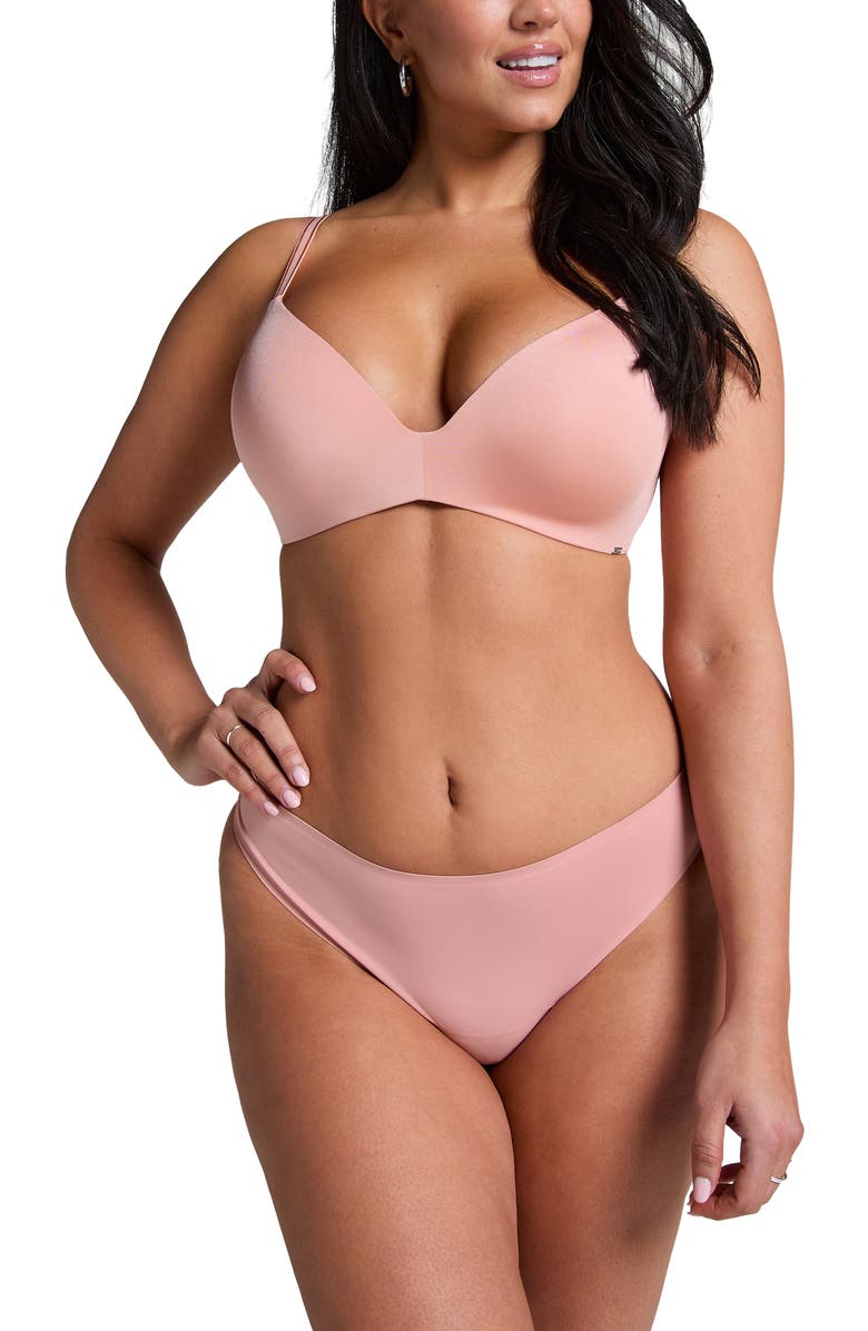 Hunkemöller Mona Padded Non-Underwired Bra, Alternate, color, Pink