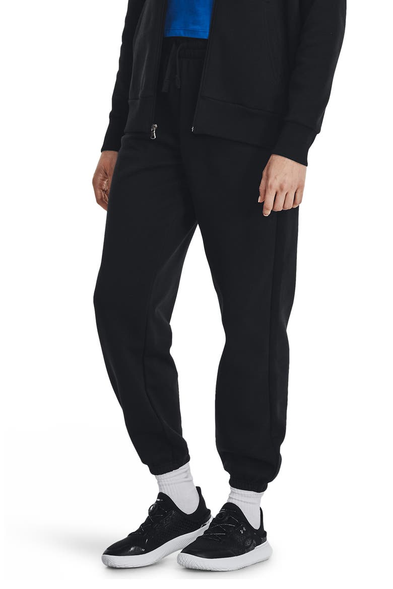 Rival Fleece Oversized Joggers, Alternate, color, BLACK