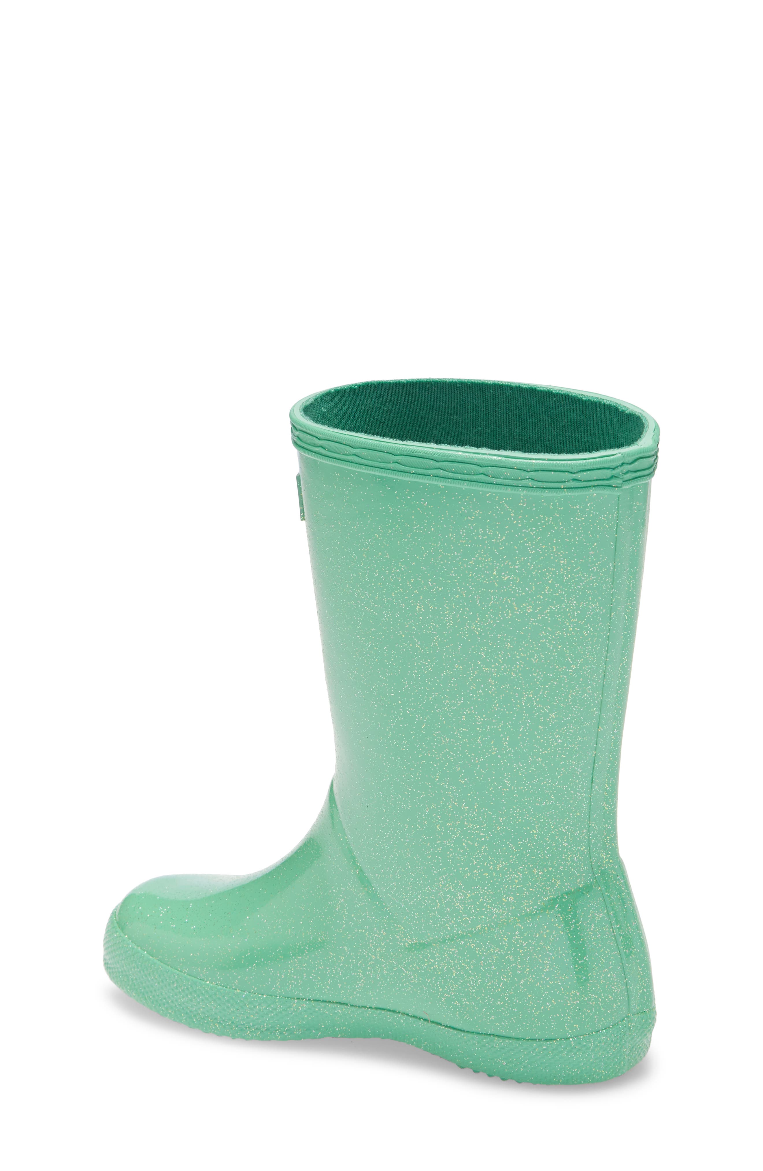 Kids First Classic Starcloud Glitter Rain Boot, Alternate, color, SEA NOODLE