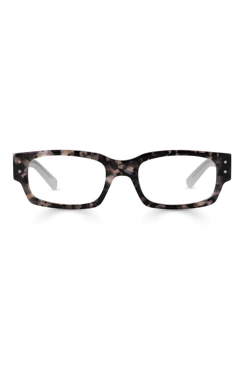 Head 49mm Rectangular Reading Glasses, Main, color, PEBBLE AND BLACK TORTOISE