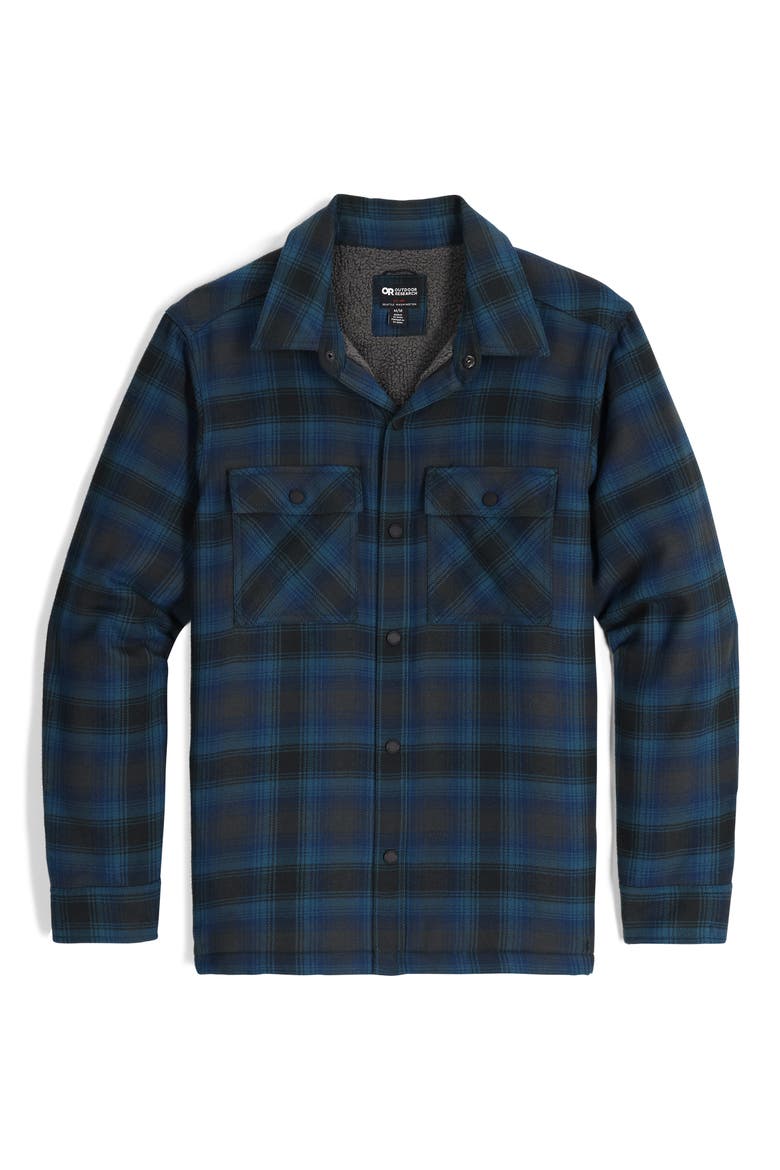 Feedback Water Resistant Shirt Jacket, Alternate, color, HARBOR PLAID