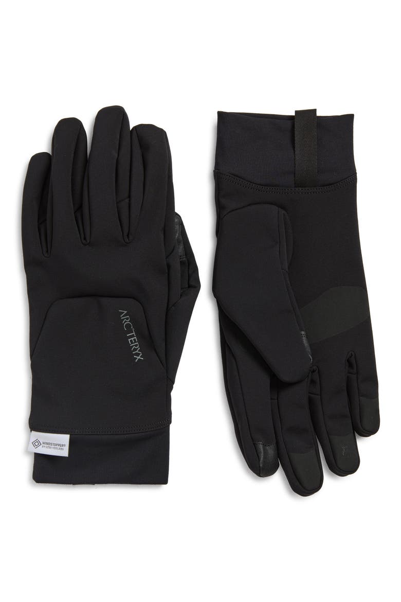 Venta Gore-Tex® Gloves, Main, color, BLACK