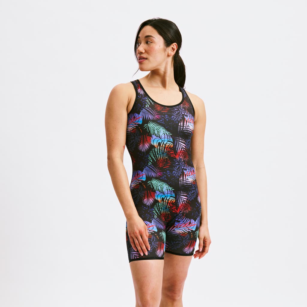 Tomboyx 6-inch Reversible Sleeveless Swim Unisuit In Multi