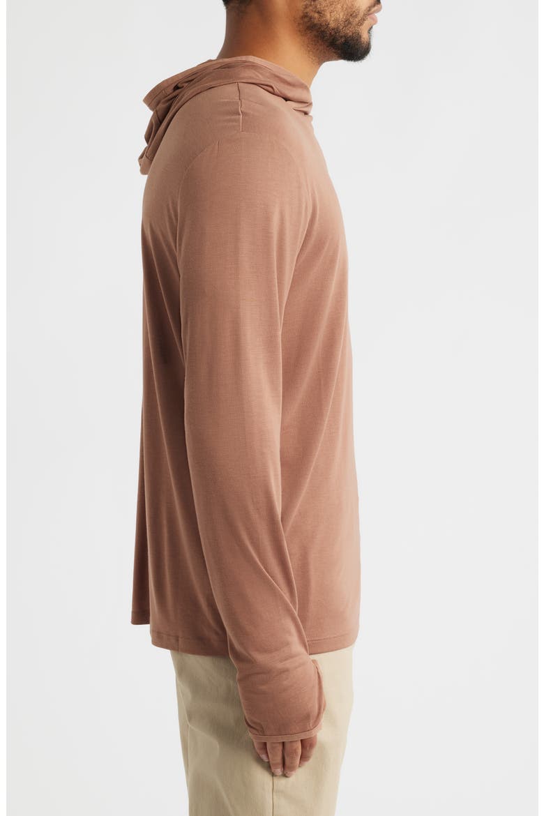 Camouflage Lightweight UPF 20+ Hoodie, Alternate, color, NUTMEG