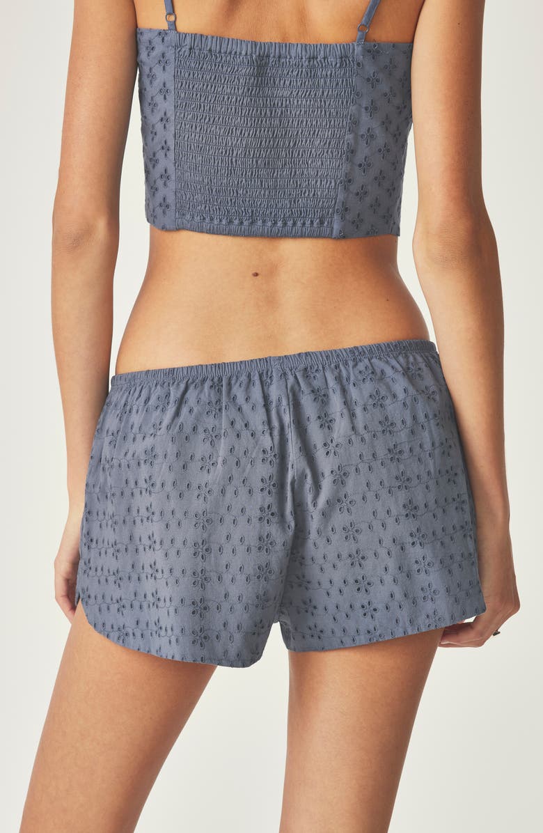 Florence by Mills Eyelet Shorts, Alternate, color, Grisaille