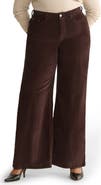 WARP+WEFT NCE High Waist Wide Leg Corduroy Jeans