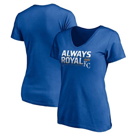 Women's Fanatics Branded Royal Kansas City Royals Hometown V-Neck T-Shirt