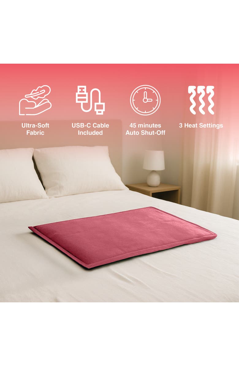 PURSONIC Comfort Duo Extra Large Electric Heating Pads, Alternate, color, Multicolor