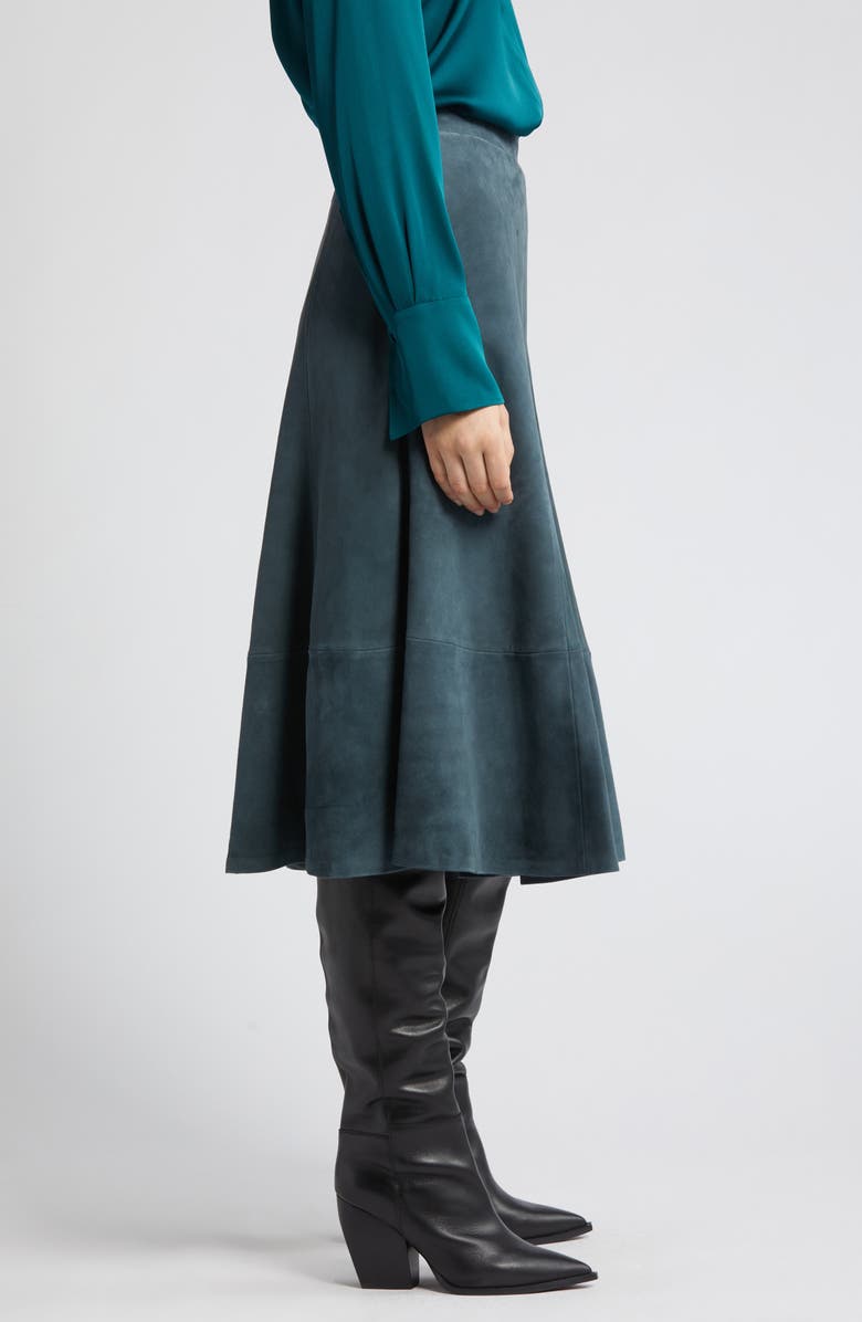 KOBI HALPERIN Amanda Suede Skirt, Alternate, color, 