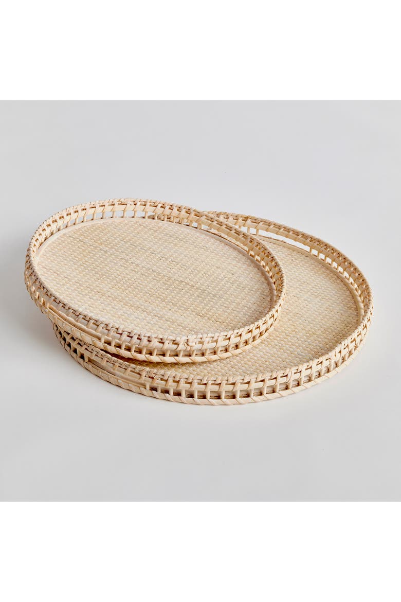 Barri Decorative Trays St/2, Alternate, color, Brown