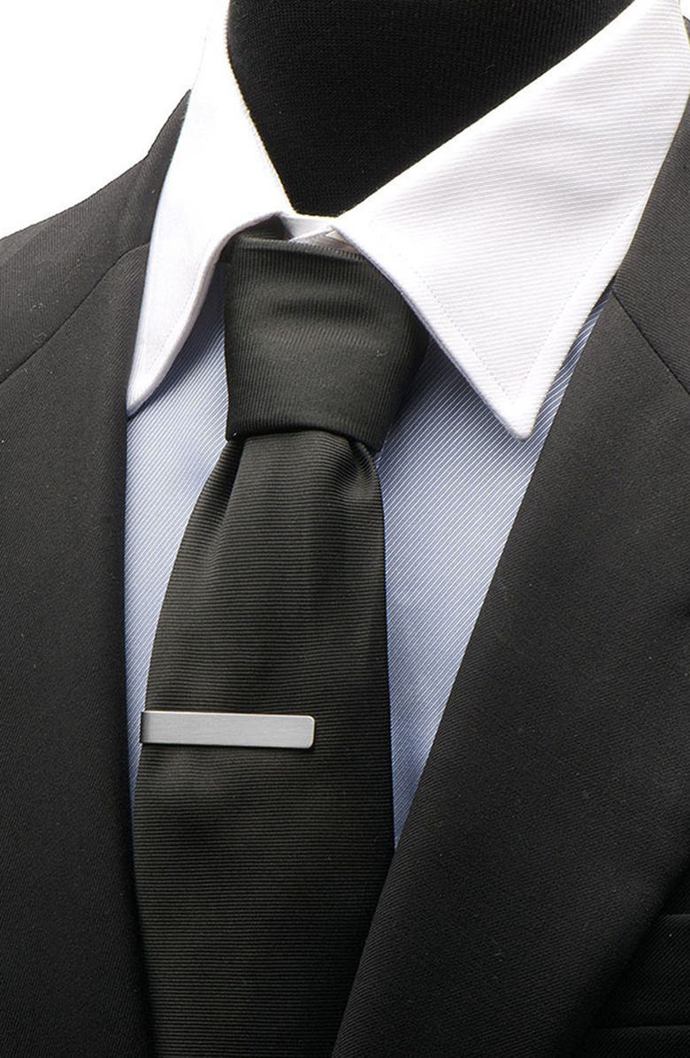 Cufflinks, Inc. Father's Day Cuff Links & Tie Bar Gift Set, Alternate, color, Silver