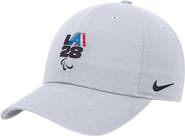 Nike Youth Nike White LA28 Summer Paralympics Retro Stripes Club Adjustable Hat